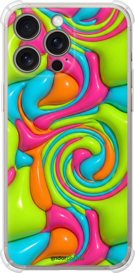 Силіконовий протиударний с посиленими кутами чехол Y2K Jelly Dream для Apple iPhone 15 Pro Max - 6780sp-3098 изображение 