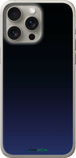 Силиконовый чехол Градиент в тёмно - синем стиле для Apple iPhone 15 Pro Max - 6542u-3098 изображение 