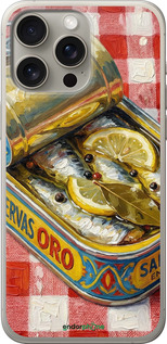 Силиконовый чехол 'Vintage Sardine Tin Phone' для iPhone 15 Pro Max изображение 16