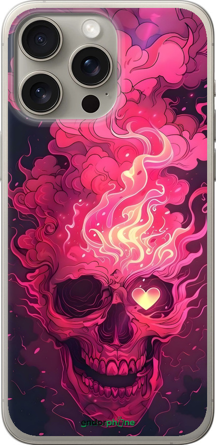 Силіконовий чехол Череп арт для Apple iPhone 15 Pro Max - 6385u-3098 изображение 