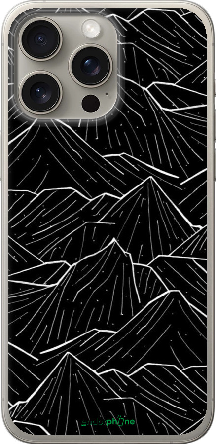 Силиконовый чехол С изображением Темных гор для Apple iPhone 15 Pro Max - 6489u-3098 изображение 