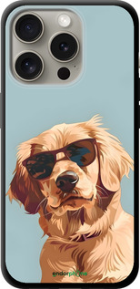 TPU чехол Пес в очках для Apple iPhone 15 Pro - 6381b-3096 изображение 