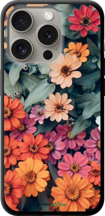 TPU чехол Beauty flowers для Apple iPhone 15 Pro - 4050b-3096 изображение 