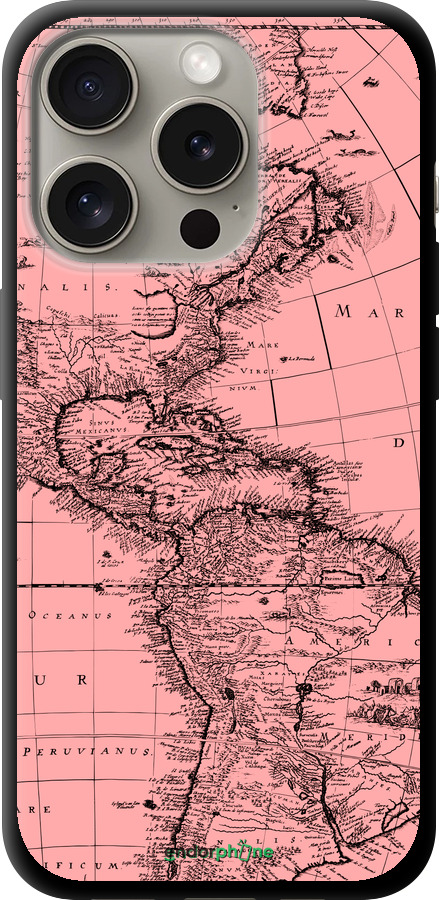 TPU чехол Карта для Apple iPhone 15 Pro - 4794b-3096 изображение 