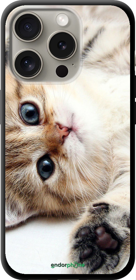 TPU чехол Котик для Apple iPhone 15 Pro - 6024b-3096 изображение 