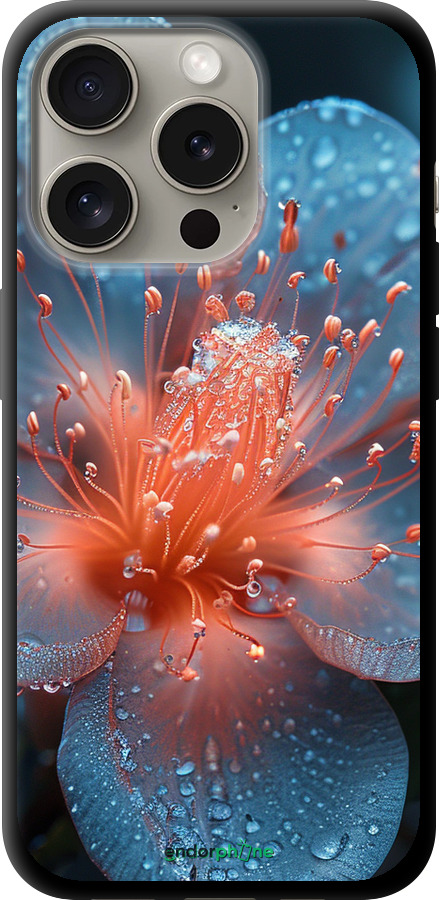TPU чехол Роса на цветке для Apple iPhone 15 Pro - 6039b-3096 изображение 