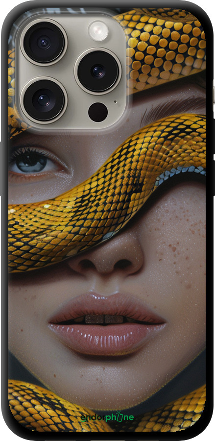 TPU чехол Обійми змії для Apple iPhone 15 Pro - 6081b-3096 изображение 