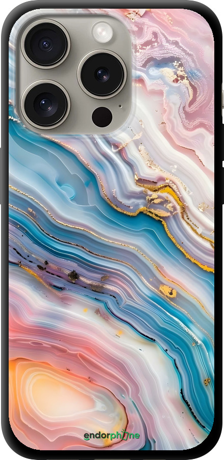 TPU чехол Мрамор красивый для Apple iPhone 15 Pro - 6376b-3096 изображение 