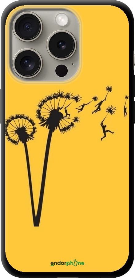 TPU чехол Минимализм одуванчики для Apple iPhone 15 Pro - 6449b-3096 изображение 