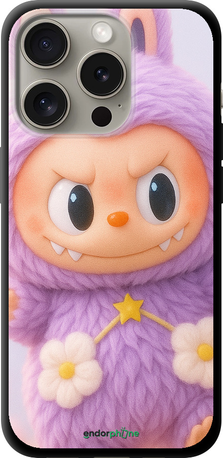 TPU чехол Лабубу для Apple iPhone 15 Pro - 6708b-3096 изображение 