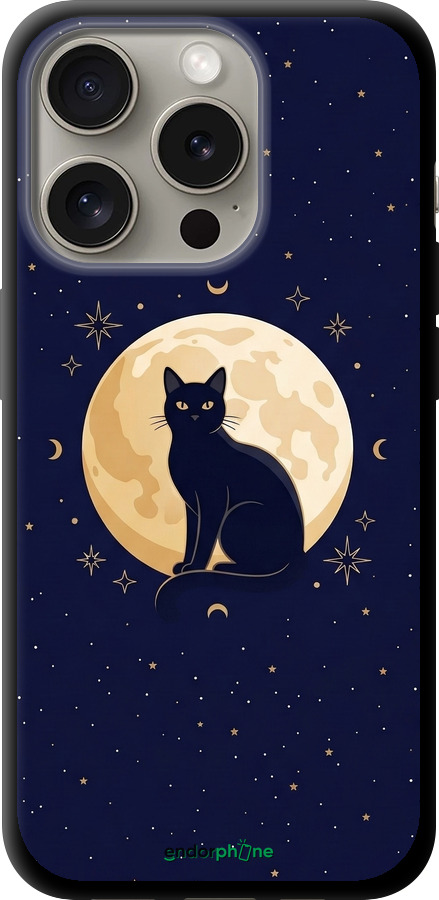 TPU чехол Cute Cat Celestial/Witchy для Apple iPhone 15 Pro - 6787b-3096 изображение 
