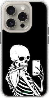 Чехол Bumper чехол Скелет делает Selfie для Apple iPhone 15 Pro - 6535pc-3096 изображение 