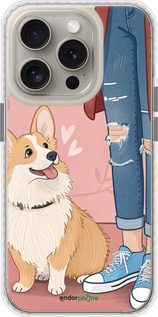 Чехол Bumper чехол Корги 3 для Apple iPhone 15 Pro - 6707pc-3096 изображение 