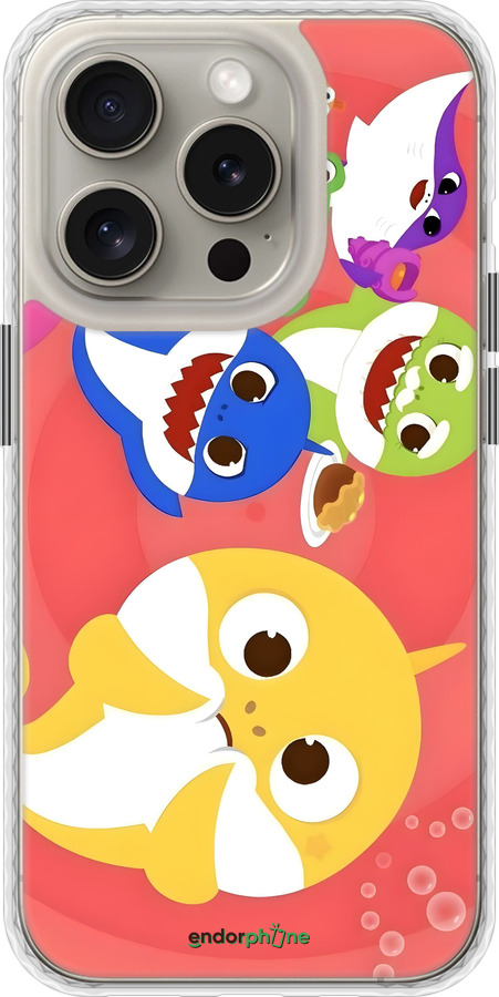 Чехол Bumper чехол Бейби Шаркс для Apple iPhone 15 Pro - 6305pc-3096 изображение 
