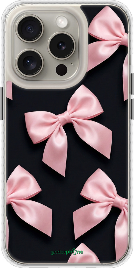 Чехол Bumper чехол Coquette Ribbons Dark Coquette для Apple iPhone 15 Pro - 6767pc-3096 изображение 