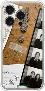 Силикон с усиленными углами чехол Aesthetic Scrapbook Collage для Apple iPhone 15 Pro - 6773sp-3096 изображение 