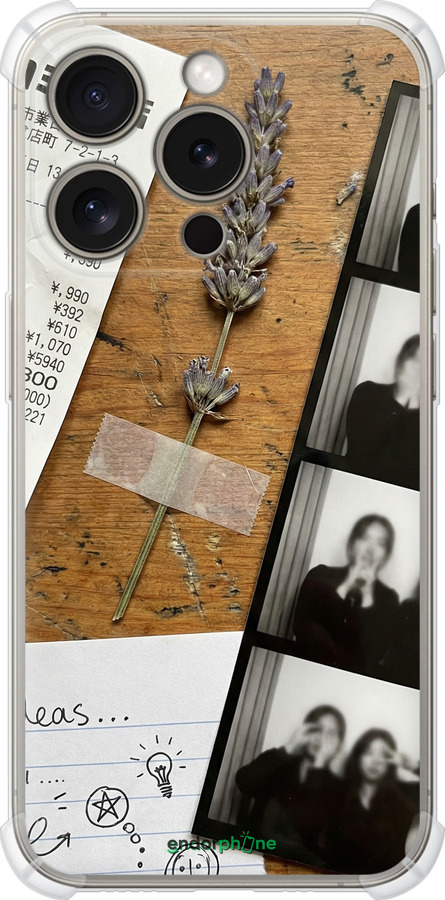 Силикон с усиленными углами чехол Aesthetic Scrapbook Collage для Apple iPhone 15 Pro - 6773sp-3096 изображение 