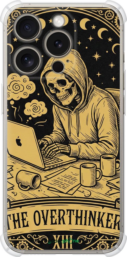 Силикон с усиленными углами чехол The Overthinker для Apple iPhone 15 Pro - 6774sp-3096 изображение 