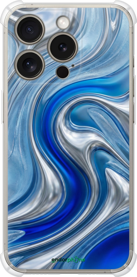 Силикон с усиленными углами чехол Liquid Chrome для Apple iPhone 15 Pro - 6781sp-3096 изображение 