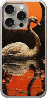 Силиконовый чехол Лебедь для Apple iPhone 15 Pro - 5964u-3096 изображение 