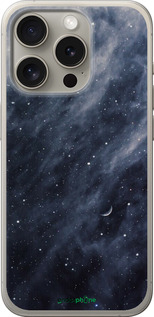 Силиконовый чехол Голубые облака, Голубая луна для Apple iPhone 15 Pro - 6398u-3096 изображение 