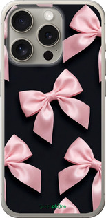 Силиконовый чехол Coquette Ribbons Dark Coquette для Apple iPhone 15 Pro - 6767u-3096 изображение 