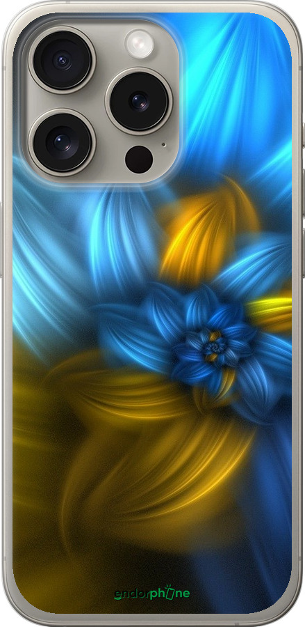 

Силіконовий чохол "Візерунок 46" для iPhone 15 Pro, Синій