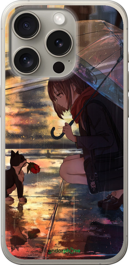Силиконовый чехол Anime для Apple iPhone 15 Pro - 6609u-3096 изображение 