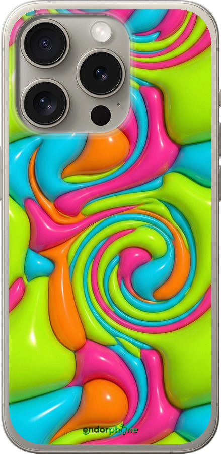 Силиконовый чехол Y2K Jelly Dream для Apple iPhone 15 Pro - 6780u-3096 изображение 