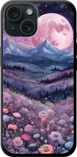 TPU чехол Ночь луна арт для Apple iPhone 15 - 6319b-3075 изображение 
