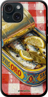 TPU чехол Vintage Sardine Tin Phone для Apple iPhone 15 - 6772b-3075 изображение 