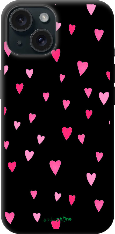 TPU чехол Сердечка 2 для Apple iPhone 15 - 4763b-3075 изображение 
