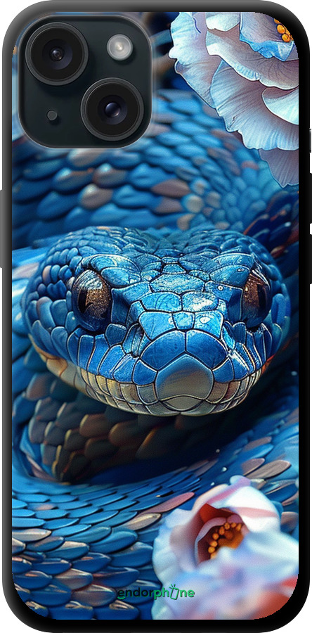 TPU чехол Blue Snake для Apple iPhone 15 - 6079b-3075 изображение 