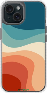 Чехол Bumper чехол В стиле ретро с волнами для Apple iPhone 15 - 6531pc-3075 изображение 