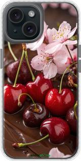 Чехол Bumper чехол Вишня в шоколаде для Apple iPhone 15 - 6698pc-3075 изображение 