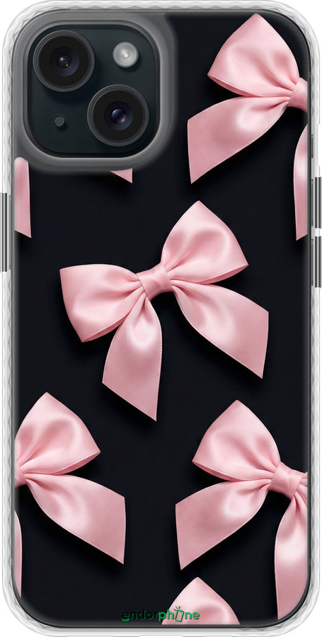 Чехол Bumper чехол Coquette Ribbons Dark Coquette для Apple iPhone 15 - 6767pc-3075 изображение 