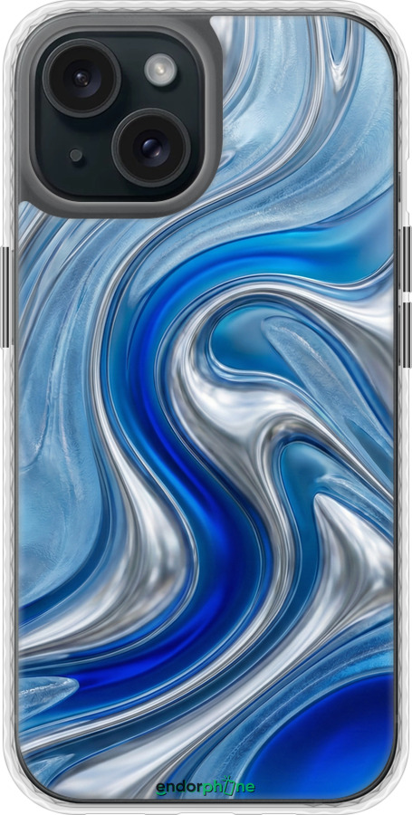 Чехол Bumper чехол Liquid Chrome для Apple iPhone 15 - 6781pc-3075 изображение 