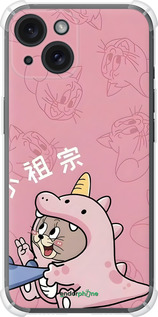 Силикон с усиленными углами чехол Том и джерри 2 для Apple iPhone 15 - 6359sp-3075 изображение 
