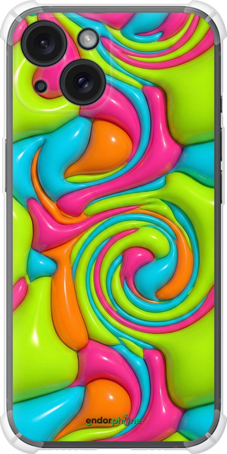 Силіконовий протиударний с посиленими кутами чехол Y2K Jelly Dream для Apple iPhone 15 - 6780sp-3075 изображение 