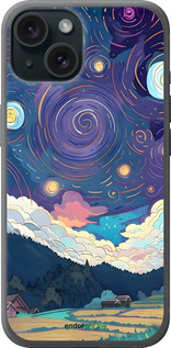 Силиконовый чехол Креативный арт для Apple iPhone 15 - 6322u-3075 изображение 