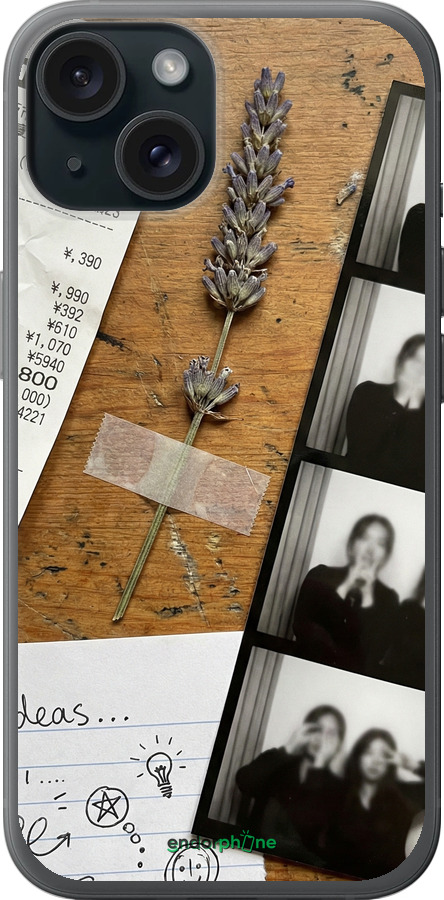 Силиконовый чехол Aesthetic Scrapbook Collage для Apple iPhone 15 - 6773u-3075 изображение 