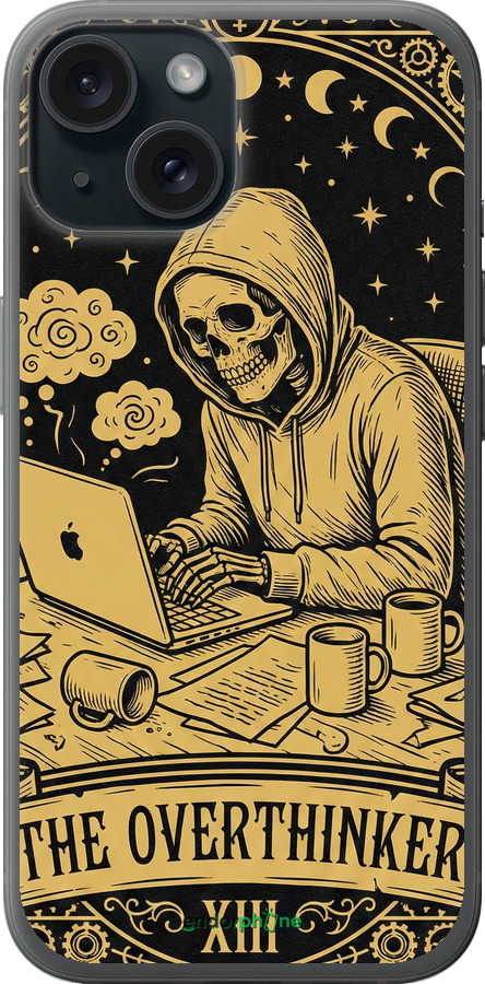 Силиконовый чехол The Overthinker для Apple iPhone 15 - 6774u-3075 изображение 