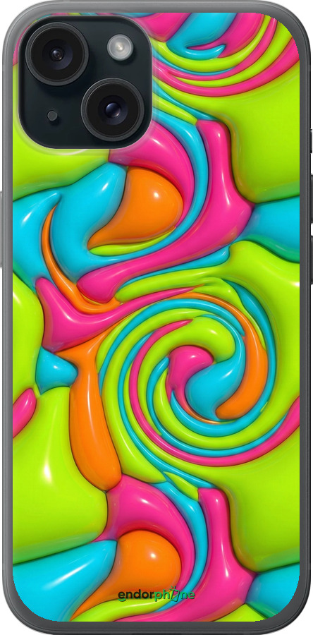 Силиконовый чехол Y2K Jelly Dream для Apple iPhone 15 - 6780u-3075 изображение 