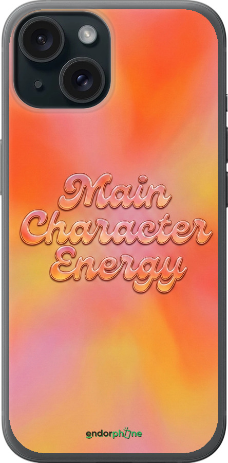 Силиконовый чехол Aura Gradient Main Character Energy Aesthetic Y2K для Apple iPhone 15 - 6783u-3075 изображение 