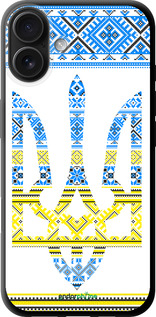 TPU чехол Герб - вышиванка желто-голубая для Apple iPhone 16 Plus - 1197b-3714 изображение 