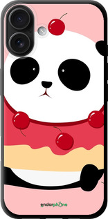 TPU чехол Панда с пончиком для Apple iPhone 16 Plus - 3991b-3714 изображение 