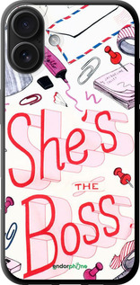 TPU чехол she's the  boss для Apple iPhone 16 Plus - 4254b-3714 изображение 