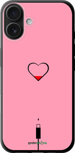 TPU чехол Подзарядка сердца1 для Apple iPhone 16 Plus - 4275b-3714 изображение 