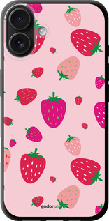 TPU чехол Клубнички для Apple iPhone 16 Plus - 4332b-3714 изображение 