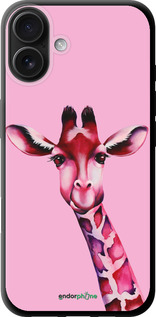 TPU чехол Розовая жирафа для Apple iPhone 16 Plus - 4441b-3714 изображение 